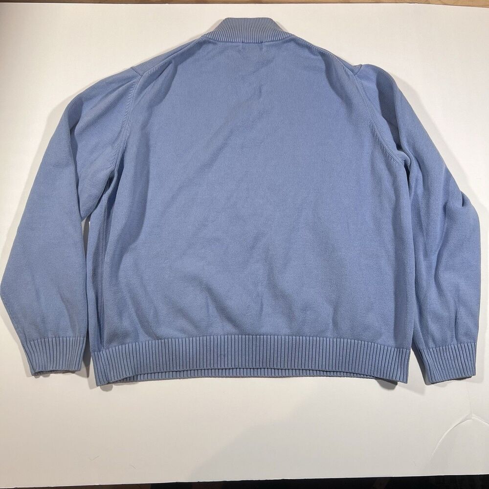Brooks Brothers 346 Prima Cotton Pullover 1/4 Zip Mock Neck Sweater Men's XL - Picture 9 of 9